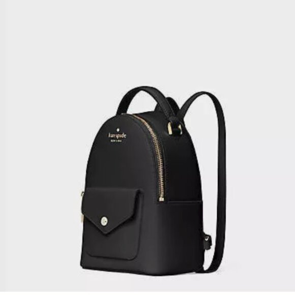 Kate Spade Schuyler Mini Backpack Black Saffiano PVC - Picture 4 of 5